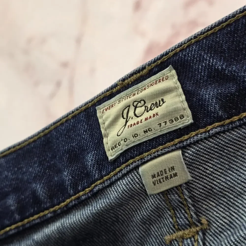 J Crew Jeans Mens 31 X 32 Skinny Medium Wash Stretch Denim 770 Slim